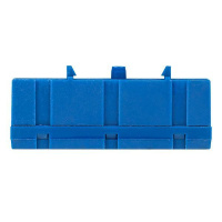 Шина нулевая N 6х9 10 отверстий синий изолированный корпус на DIN-рейку латунь PROxima  sn0-63-10-ib