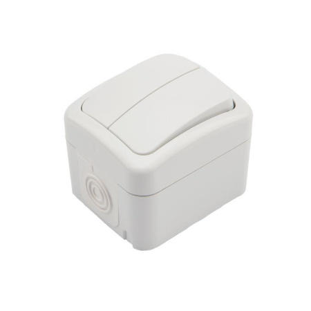 Выключатель 2-кл. ОП Mini OG IP54 бел.  KR-78-0602