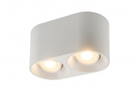 Светильник накладной IP20 10Вт GU5.3 LED бел. пластик  DK3036-WH