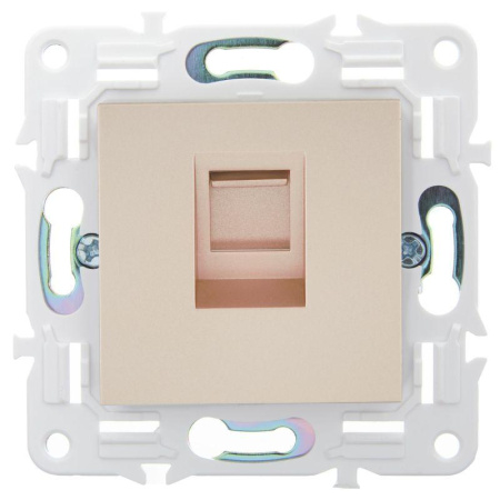 Розетка компьютерная RJ45 кат.5E SKANDY SK-K01Sa песочн.  SK-K10-1-K98