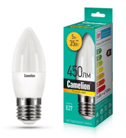 Лампа светодиодная LEDRB/5-C35/830/E27 5Вт 220В LED-M C37 3000К E27  15051