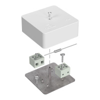 Коробка огнестойкая для кабель-канала 40-0450-FR6.0-4-П Е15-Е120 с термопредохранителем 75х75х30  40-0450-FR6.0-4-П