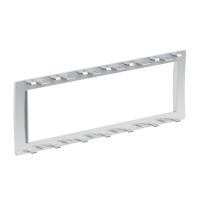 Рамка 6мод. универс. под Brava/VIVA/45х45 сер. металлик  F00015G