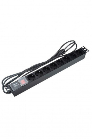 Блок розеток 8-м 10А SHE19-8SH-S-2.5IEC горизонт. шнур 2.5м  397035