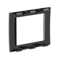 Рамка 2мод. универс. под Brava/VIVA/45х45 черн.  F00011B