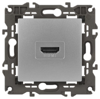 Розетка 14-3114-03 HDMI Elegance алюм. ЭРА Б0034334