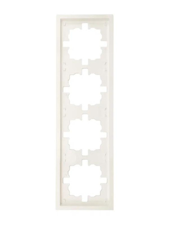 Рамка 4-мест. горизонт. ZIMA слон. кость  704-9000-149