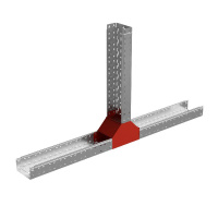 Отвод для лотка Т-образ. вертикал. вверх 100х600мм "ПЛЮС" HD85 КМ PL18189