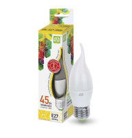 Лампа светодиодная LED-свеча на ветру-standard 5Вт свеча на ветру 3000К тепл. бел. E27 450лм 160-260В  4690612004532