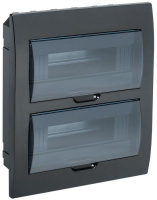 Корпус встраиваемый ЩРВ-П-24 Krepta 3 IP41 пластик. черн.  MKP12-V-24-41-K02