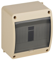 Щиток ОП Тусо 6мод. с верт. двер. 140х125х85мм беж.  68306БЖ
