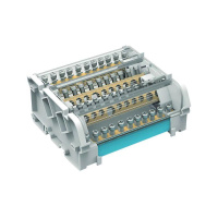 Блок распределительный 5p 5х7мм на DIN-рейку  BD16085