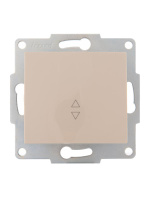 Переключатель проходной 1-кл. 1п СП Karina 10А IP20 механизм крем.  707-0388-105