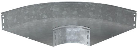 Угол для лотка плавный 90град. 400х100 Г01 ESCA HDZ  CPG01-0-90-100-400-HDZ