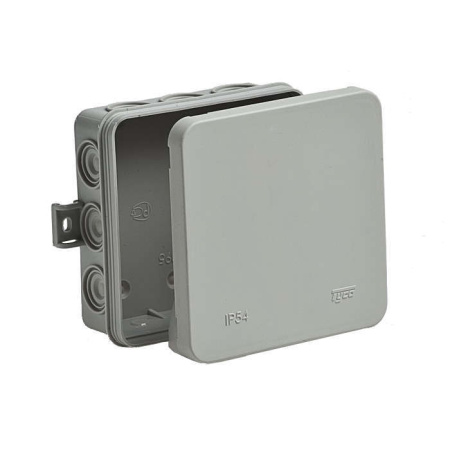 Коробка распределительная ОП 100х100х35мм IP54 12 вводов сер.  67095