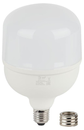 Лампа светодиодная высокомощная STD LED POWER T140-85W-6500-E27/E40 85Вт T140 колокол 6500К холод. бел. E27/E40 (переходник в компл.) 6800лм  Б0032088