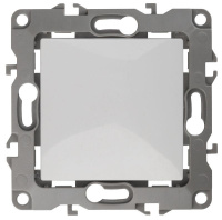 Кнопка 10АХ-250В 12 бел. 12-1111-01 ЭРА Б0047830