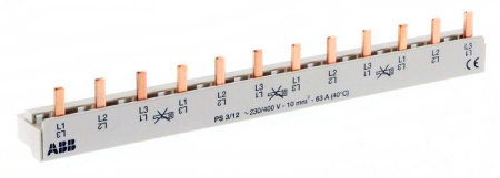 Разводка шинная 3ф PS3/12(PIN) 63A  2CDL230001R1012