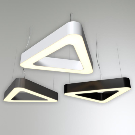 Светильник светодиодный RVE-LBX-HOLE-TRIO-SOFT-1500-P 114Вт 4000К 1500х1335х100мм подвесной шир. рассеив.=80мм бел.  RVE00000430