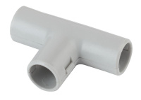 Тройник соединительный для труб d32мм сер.  Б0036833