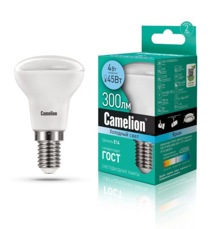 Лампа светодиодная LED4-R39/845/E14 4Вт 220В  13354