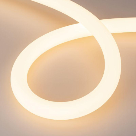 Лента герметичная MOONLIGHT-TOP-A336-D40mm 24В Warm2400 360deg (15Вт/м IP65 2835 wire x1) (прямой вывод кабеля) (уп.5м)  039321