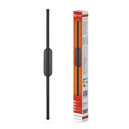 Светильник светодиодный ESTETIKA LUV-60C-30BL 10Вт 230В 3000К 700лм 600х50х25 черн.  4690612054803