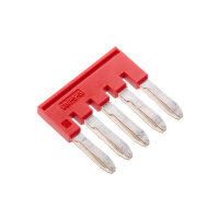 Перемычка вставная для клемм на 2.5кв.мм 5-и полюсная  SBF-5-5 Перемычка вставная для клемм на 2.5кв.мм 5-и полюсная  SBF-5-5