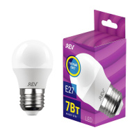 Лампа светодиодная G45 7Вт шар 2700К тепл. бел. E27 600лм 180-240В  32342 6