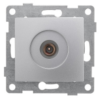 Розетка телевизионная TV 1-м СП Bravo механизм серебр.  С10А1-004