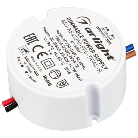 Блок питания ARJ-KE42350-PFC-TRIAC-R 15Вт 350мА IP44 пластик 5 лет  028269