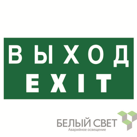 Знак безопасности NPU-2714.E24: "Выход-EXIT"  a9781