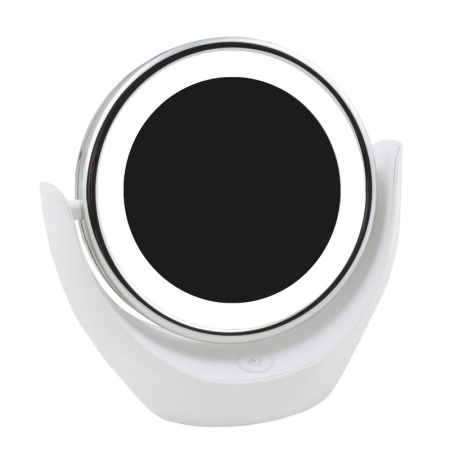 Светильник настольный TLD-592 White/LED/13Lm/6000K/3АА зеркало на батарейках 3AA (не в комплекте) сенсор. выкл.  UL-00005246