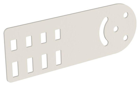 Пластина шарнирная H=80мм RAL 9016  CLM51D-PSH-080-9016