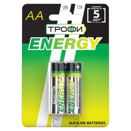 Элемент питания алкалиновый AA/LR6 LR6-2BL Eco (блист.2шт)  Б0017045