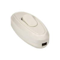 Переключатель на шнур бел. 6А 250В  APB6-10