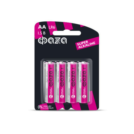 Элемент питания алкалиновый AA/LR6 1.5В Super Alkaline BL-4 (уп.4шт)  5000285