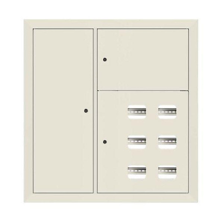 Щит этажный 6кв. слаботочка слева RAL9002 (1000х950х150) PROxima  mb29-v-6z-ral9002