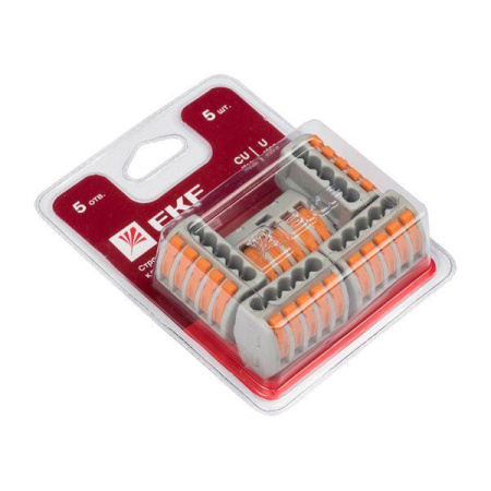 Клемма строительно-монтажная СМК 222-415 (блист.5шт) PROxima  plc-smk-415b