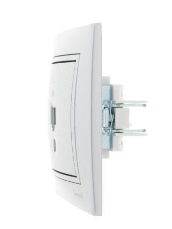 Розетка компьютерная 1-м СП Mira RJ45 сер. метал.  701-1010-139