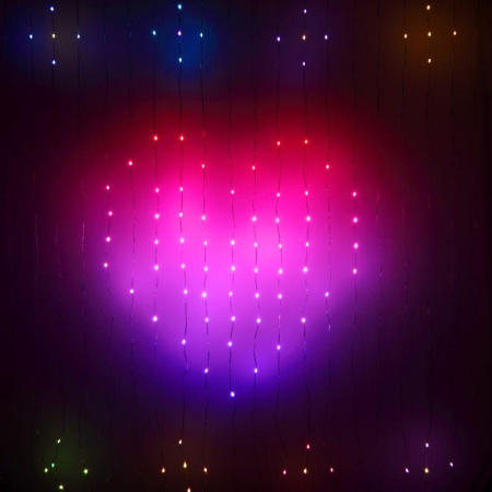Гирлянда светодиодная ERASG -02 умная "Занавес" RGB 2х2м управление через мобильное приложение  Б0060433