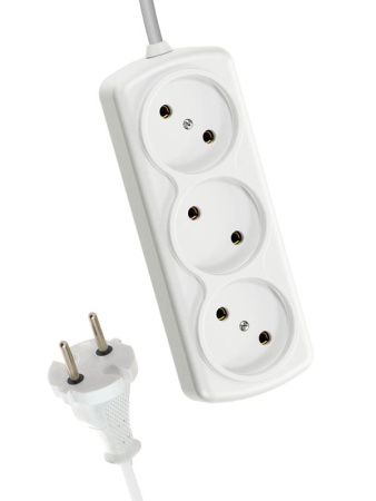 Удлинитель 3х7м 6А IP20 ПВС 2х0.75  YKsm7m-3g(6A)S