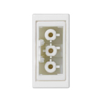 Плата с разъемом быстрого подключения "мама" 3 контакта 225х45мм бел.  Connect K121B-9