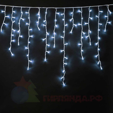 Гирлянда светодиодная "Бахрома" OIC080W-C-E-31V 2х0.48м 20 нитей 80LED бел. 16/48/40/24см уличная соединяемая до 10шт с контроллером  4690601049773
