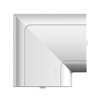 Угол для кабель-канала плоский изменяемый 90х50 с разделит. сер. метал.  09503G