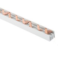 Шина соединительная PIN 3ф 63А мед. изол. 54мод (дл.1м)  pin-03-63