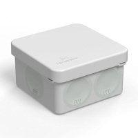 Коробка распределительная ОП для прямого монтажа двухкомпонентная безгалогенная (HF) 70х70х40  60-0200