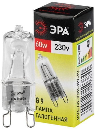 Лампа галогенная G9-JCD-60-230V-Cl 60Вт капсула G9 230В  C0027370