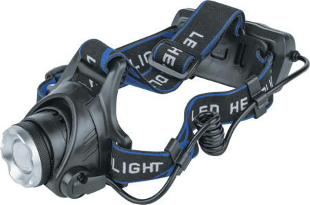 Фонарь аккумуляторный налобный 61 438 NPT-H15-ACCU CREE 5Вт аккум. Li-ion 2.4А.ч  61438