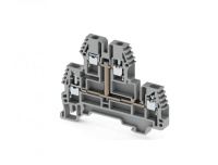 Клеммник 2-х ярусный PIK 2.5RDK 2.5кв.мм с внутр. перемычкой сер.  325259